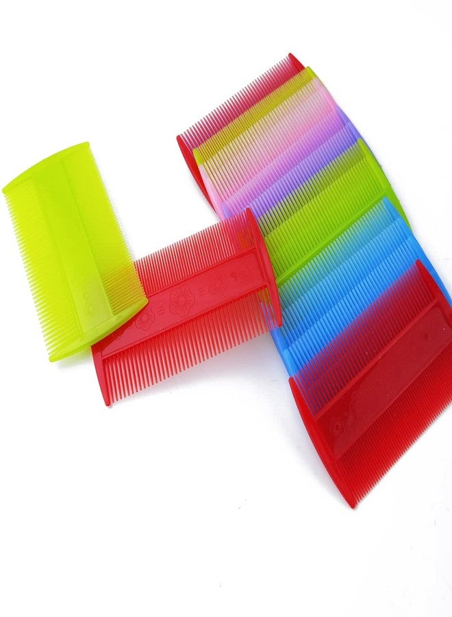 NSBELL 20PCS Comb for Cats, Lice Comb for Dogs, Double Sided Cat Comb for Short Hair of Pets or Humans (Assorted Colors) - Image 3